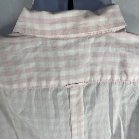PAUL SMITH BUTTON DOWN LONG SLEEVE SHIRT MENS LARGE PINK WHITE CHECK COLLARED - Picture 10 of 13